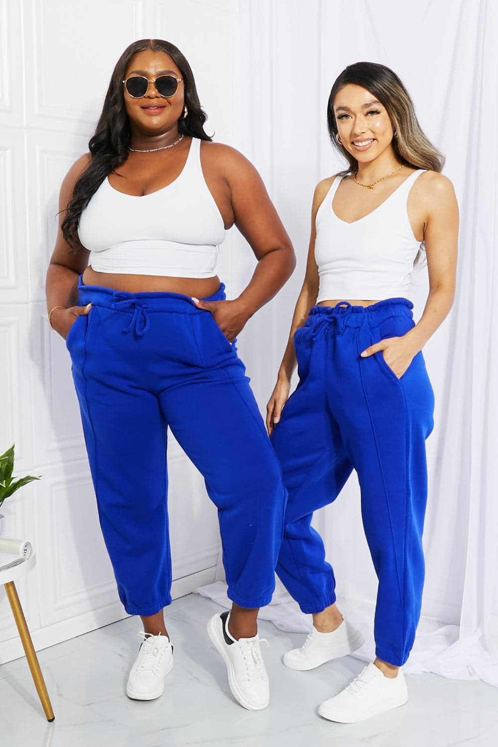 Zenana Full Size Can't Stop Me Paperbag Waist Joggers - SwagglyLife Home & Fashion