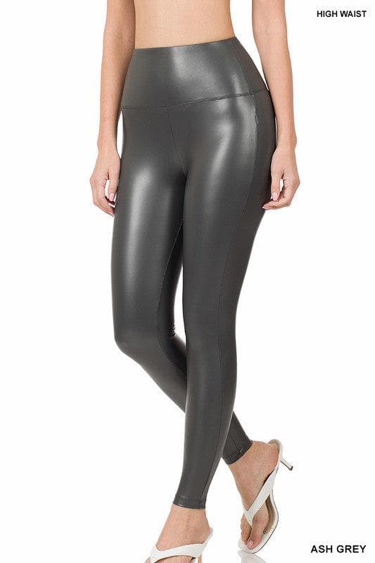 ZENANA High Rise Faux Leather Leggings - SwagglyLife Home & Fashion