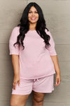 Zenana In The Moment PLUS Size Lounge Set, Blush Pink - SwagglyLife Home & Fashion
