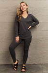 Zenana Lazy Days Full Size Long Sleeve and Leggings Set, Charcoal - SwagglyLife Home & Fashion