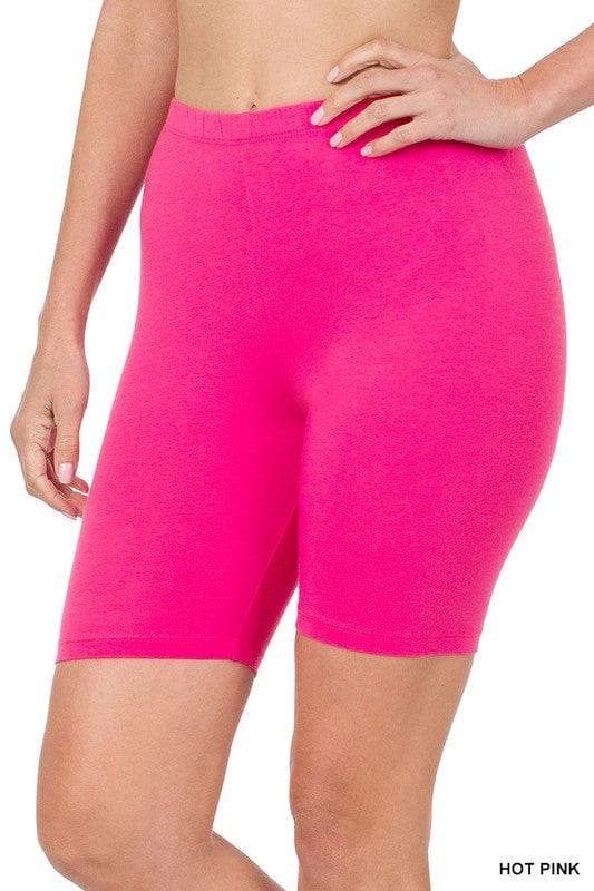 ZENANA Premium Cotton Biker Shorts, Multiple Colors - SwagglyLife Home & Fashion