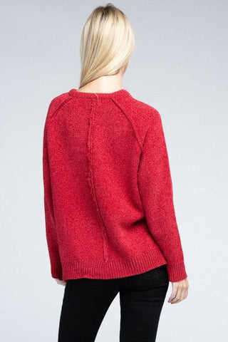 ZENANA Raglan Chenille Sweater - SwagglyLife Home & Fashion