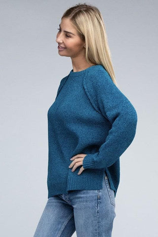 ZENANA Raglan Chenille Sweater - SwagglyLife Home & Fashion