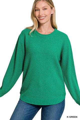 ZENANA Round Neck Basic Sweater - SwagglyLife Home & Fashion