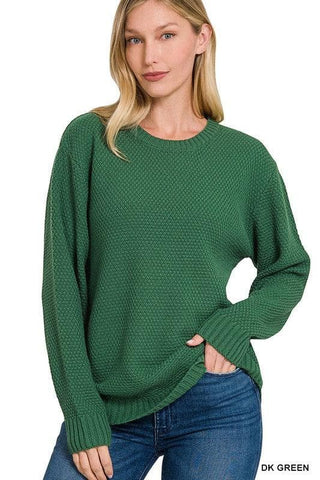 ZENANA Round Neck Basic Sweater - SwagglyLife Home & Fashion