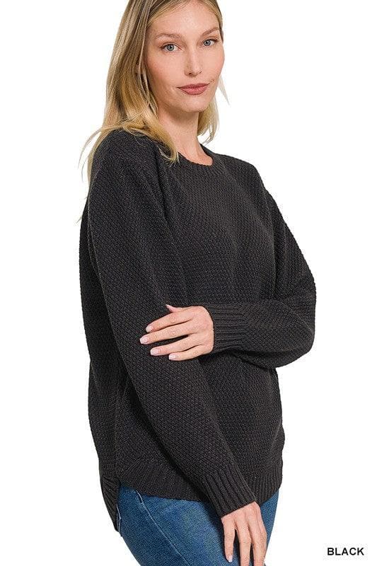 ZENANA Round Neck Basic Sweater - SwagglyLife Home & Fashion