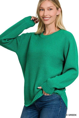 ZENANA Round Neck Basic Sweater - SwagglyLife Home & Fashion