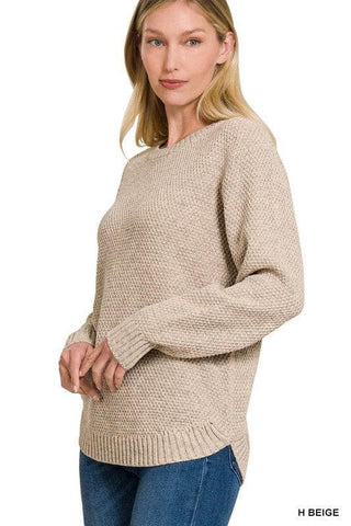 ZENANA Round Neck Basic Sweater - SwagglyLife Home & Fashion