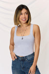 Zenana Square Neck Wide Strap Cropped Cami - SwagglyLife Home & Fashion