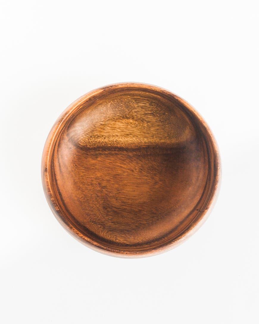 Acacia Wood 10" Calabash Serving Bowl - SwagglyLife Home & Fashion