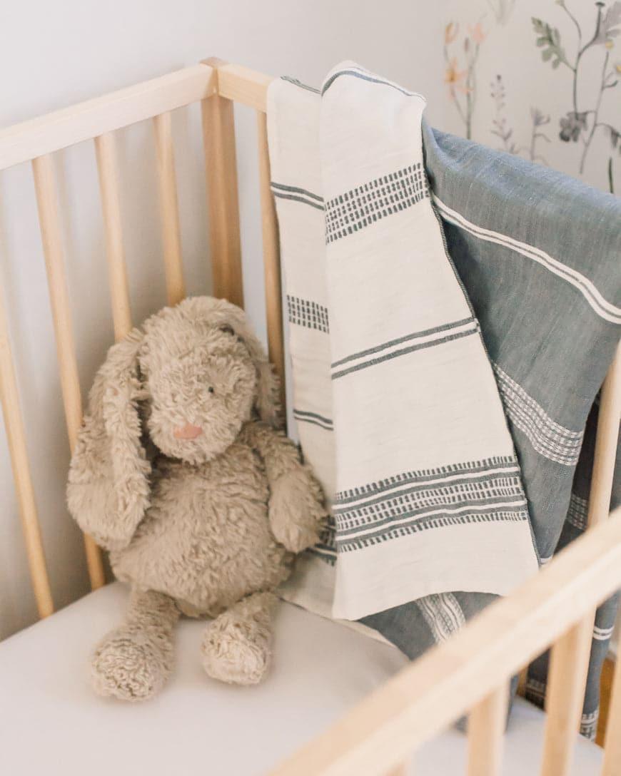 Aden Cotton Reversible Baby Blanket - SwagglyLife Home & Fashion