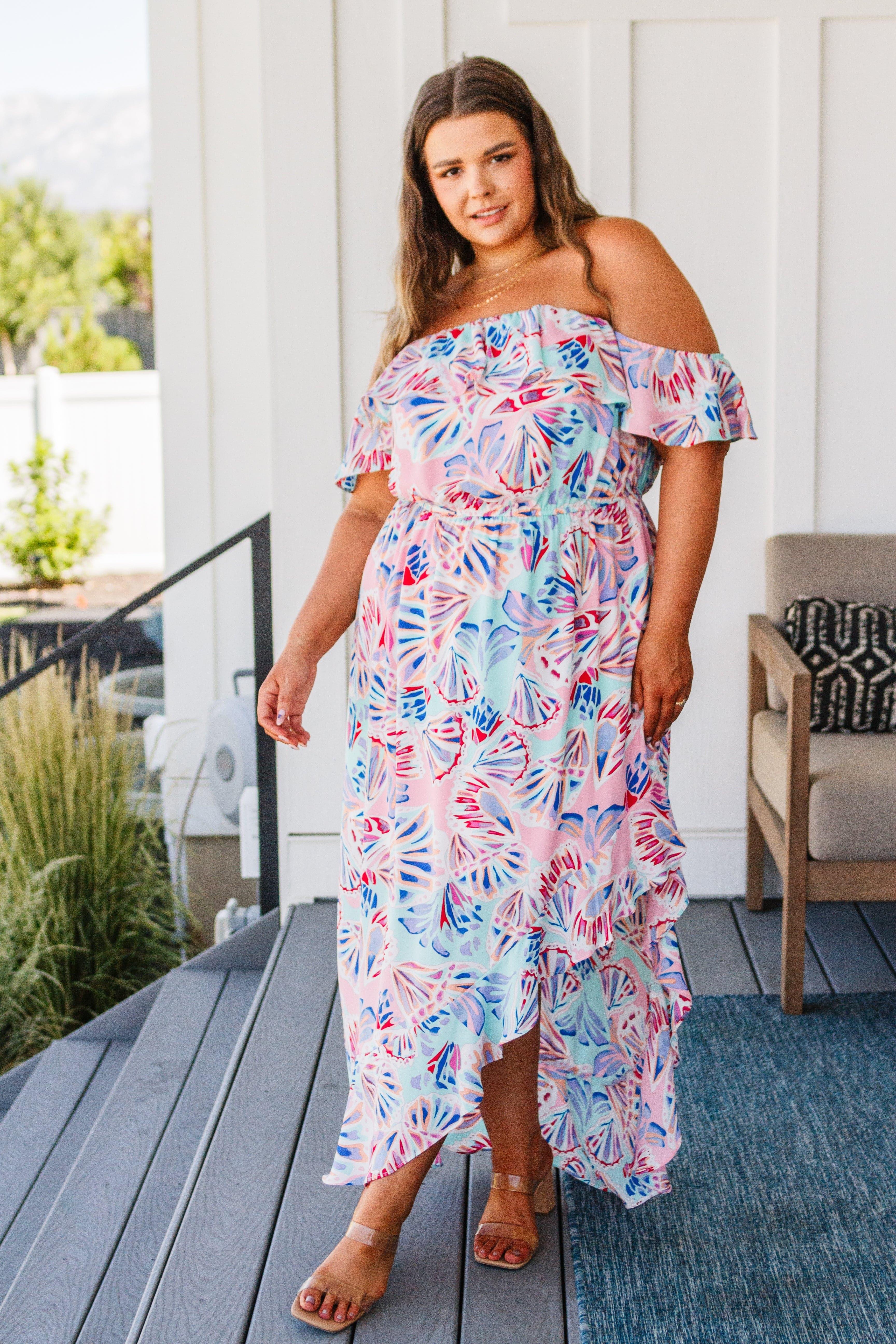 She Sells Sea Shells Maxi Dress - SwagglyLife Home & Fashion