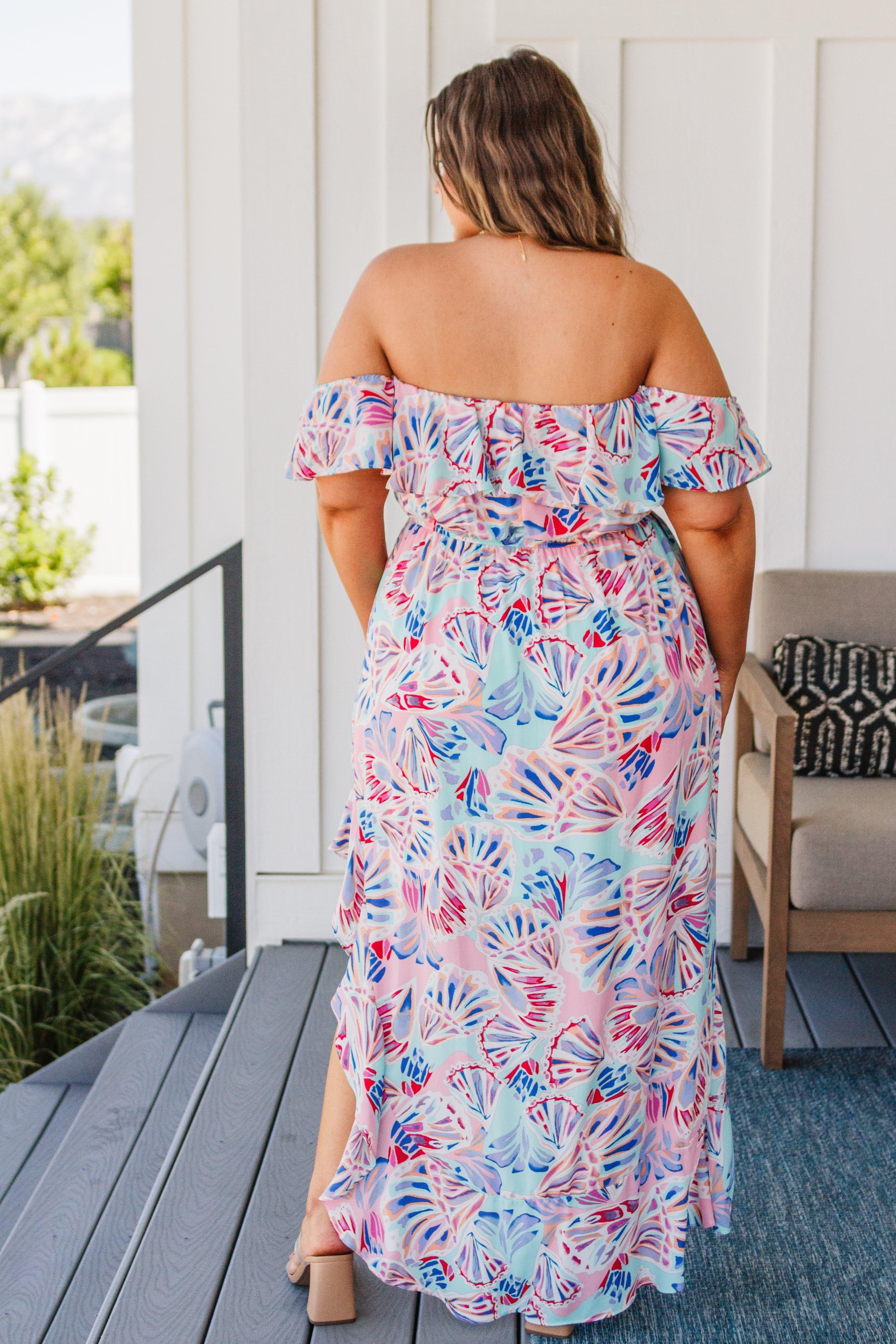 She Sells Sea Shells Maxi Dress - SwagglyLife Home & Fashion