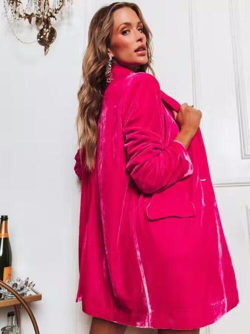 Ava Lynn Pocketed Blazer - SwagglyLife Home & Fashion