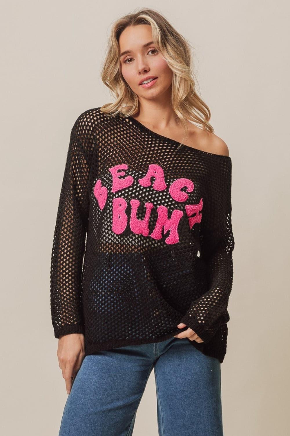 BiBi BEACH BUM Embroidered Knit Cover Up - SwagglyLife Home & Fashion