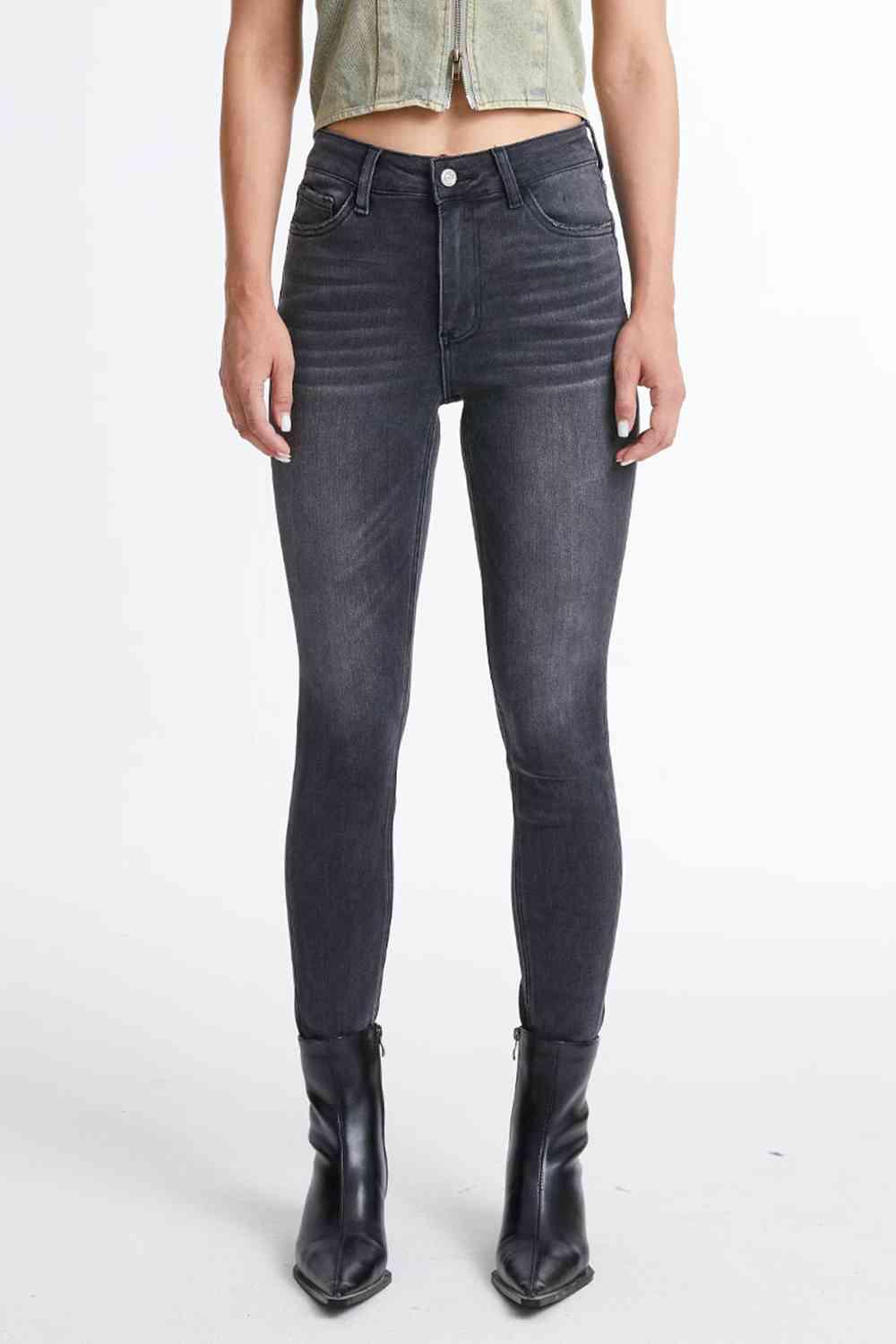 BAYEAS Cropped Skinny Jeans - SwagglyLife Home & Fashion