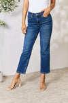 BAYEAS Cropped Straight Jeans - SwagglyLife Home & Fashion