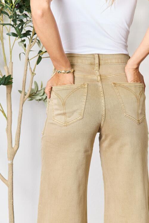 BAYEAS Raw Hem Wide Leg Jeans - SwagglyLife Home & Fashion