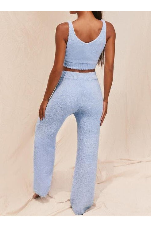 Camellia V-Neck Tank and Pants Set - SwagglyLife Home & Fashion