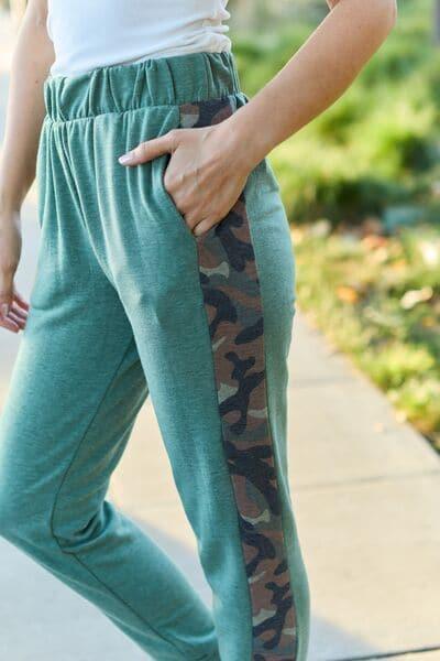 Celeste Design Full Size Camouflage Elastic Waist Sweatpants - SwagglyLife Home & Fashion