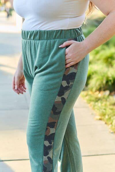 Celeste Design Full Size Camouflage Elastic Waist Sweatpants - SwagglyLife Home & Fashion