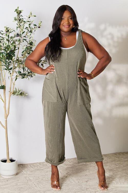 Celeste Full Size Straight Overall with Pockets - SwagglyLife Home & Fashion