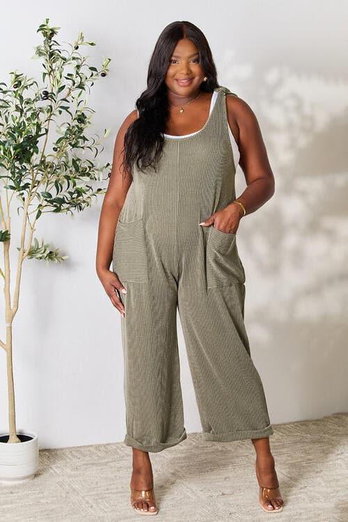 Celeste Full Size Straight Overall with Pockets - SwagglyLife Home & Fashion