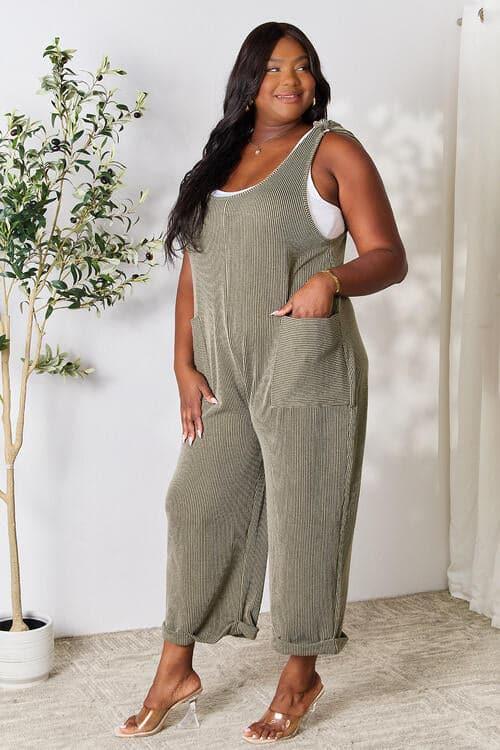 Celeste Full Size Straight Overall with Pockets - SwagglyLife Home & Fashion