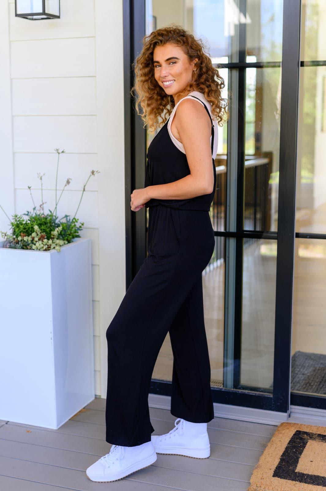 Completely Justified Jumpsuit in Black - SwagglyLife Home & Fashion