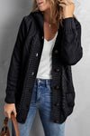 Button Front Hooded Cardigan with Pockets - SwagglyLife Home & Fashion