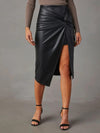 Delilah Twist Detail High Waist Skirt - SwagglyLife Home & Fashion