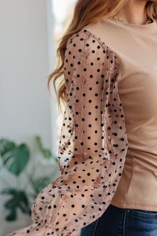 Dots on My Sleeves Blouse - SwagglyLife Home & Fashion