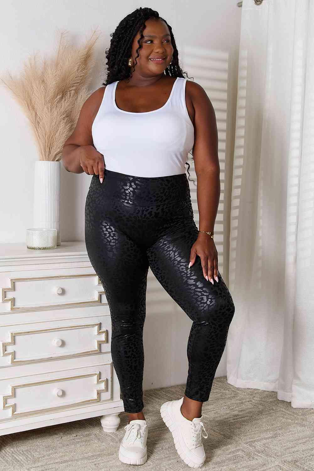 Double Take High Waist Leggings - SwagglyLife Home & Fashion