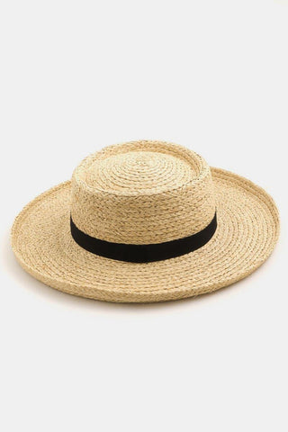 Fame Wide Brim Straw Weave Hat - SwagglyLife Home & Fashion