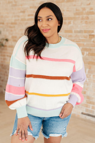 Flawless Features Striped Sweater - SwagglyLife Home & Fashion