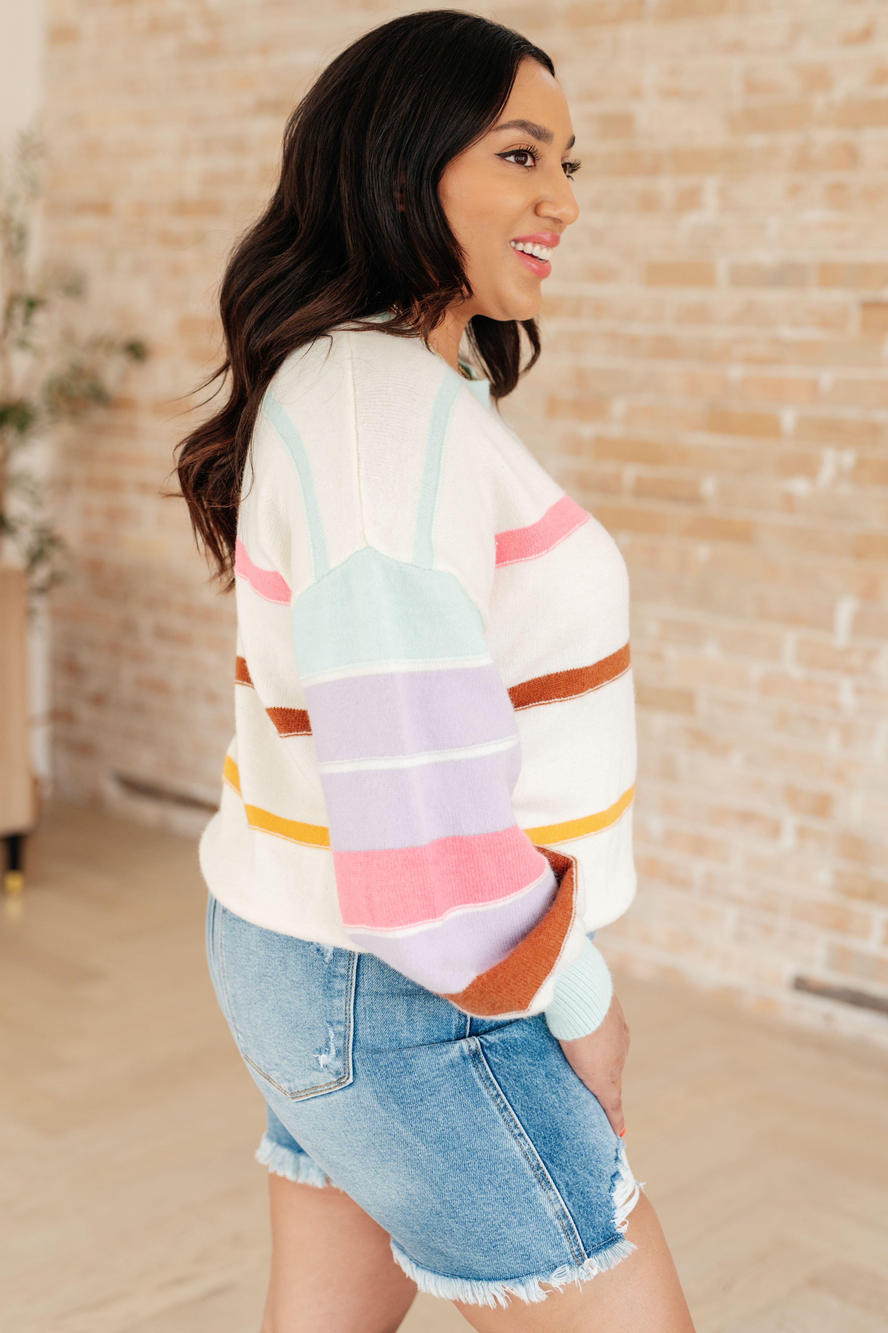 Flawless Features Striped Sweater - SwagglyLife Home & Fashion