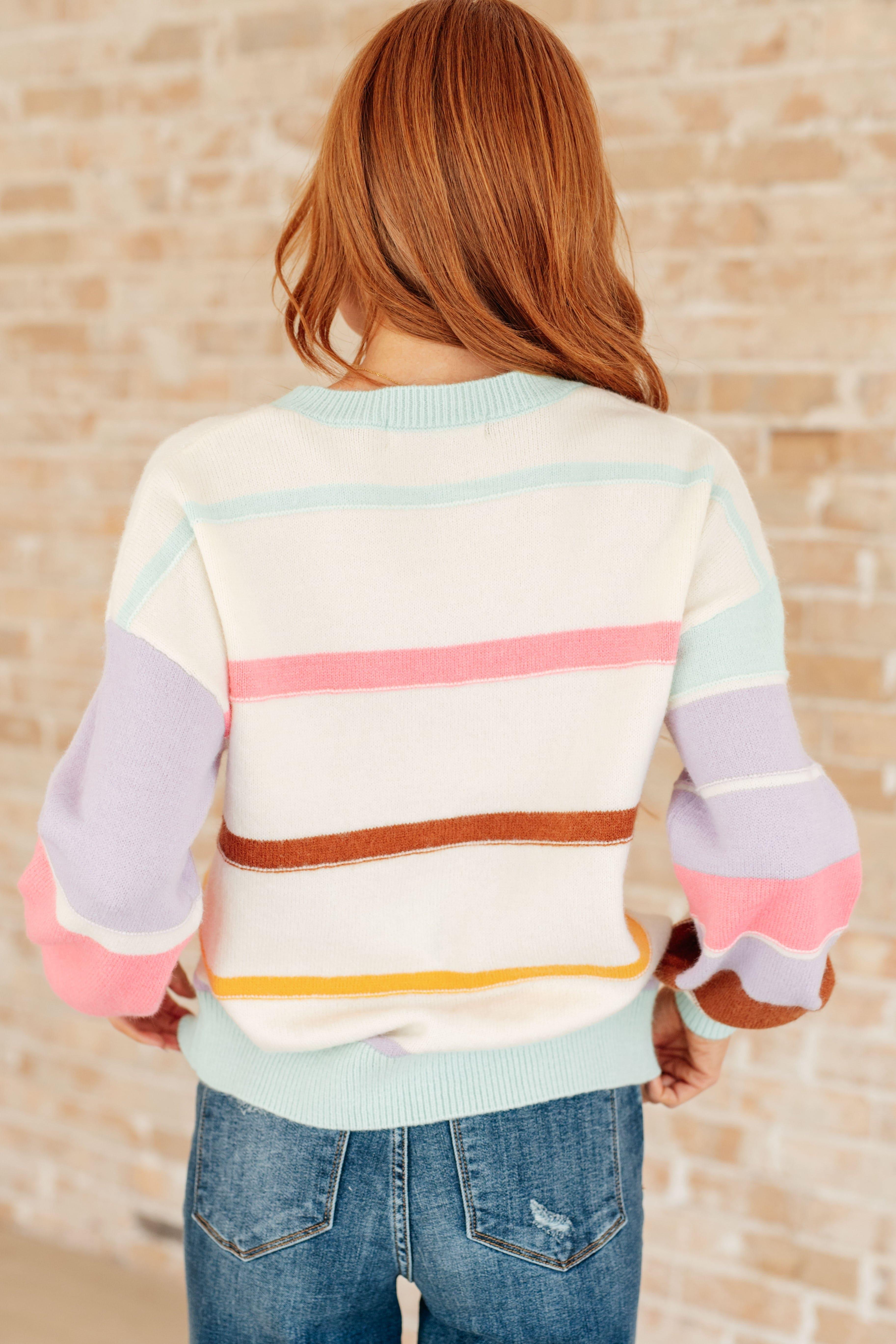 Flawless Features Striped Sweater - SwagglyLife Home & Fashion