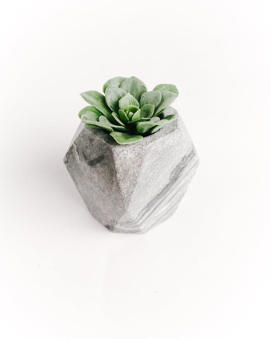 Geo Marble Planter - SwagglyLife Home & Fashion