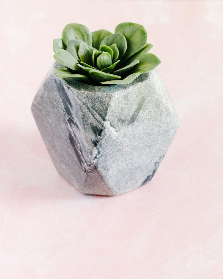 Geo Marble Planter - SwagglyLife Home & Fashion