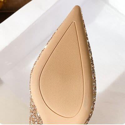 Glittered Stiletto Heel Pumps - SwagglyLife Home & Fashion