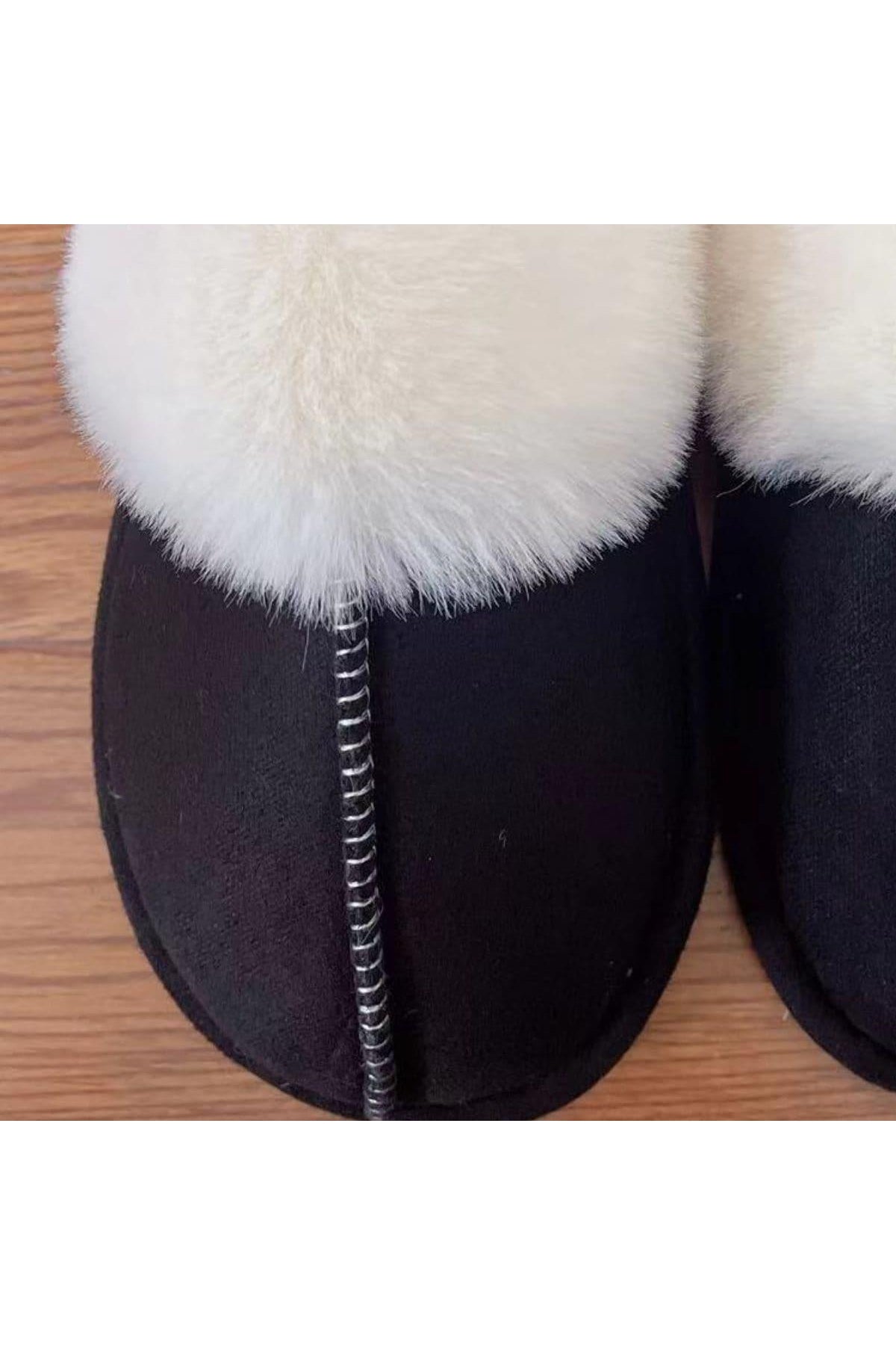 Faux Suede Center Seam Slippers - SwagglyLife Home & Fashion