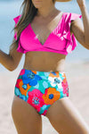 Hattie Cropped Swim Top and Floral Bottoms Set - SwagglyLife Home & Fashion
