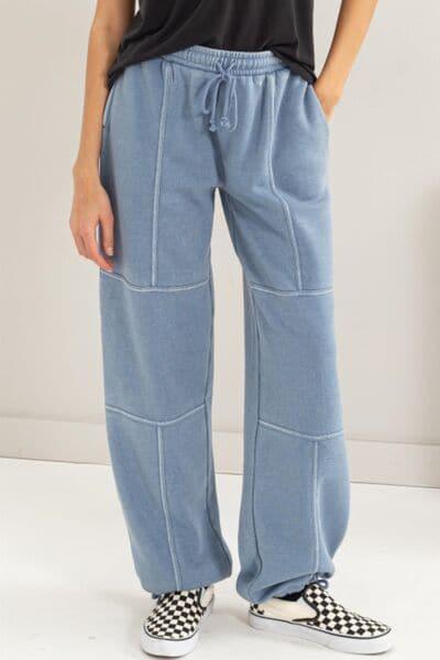 HYFVE Stitched Design Drawstring Sweatpants - SwagglyLife Home & Fashion