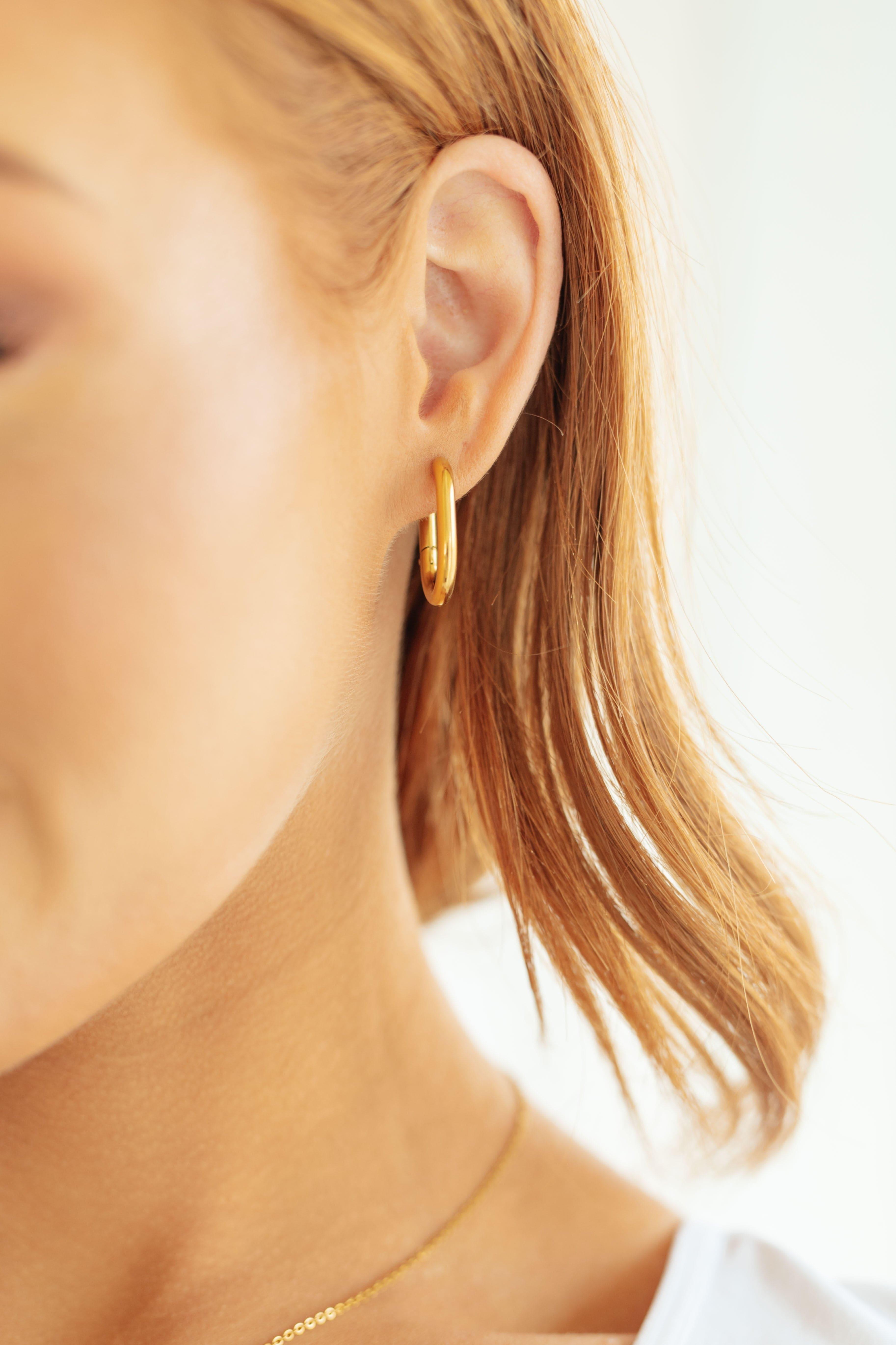 I Turn To You Squared Hoop Earrings - SwagglyLife Home & Fashion