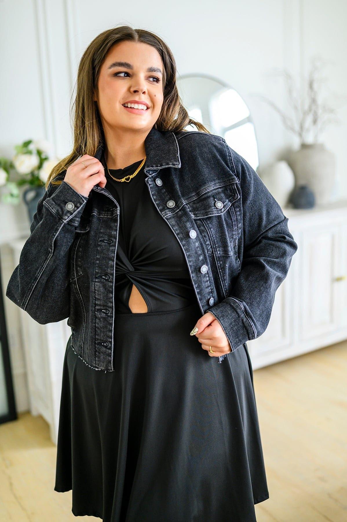 Charlie Cropped Denim Jacket - SwagglyLife Home & Fashion