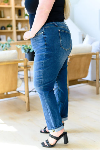 Downtown High Rise Boyfriend Jeans - SwagglyLife Home & Fashion