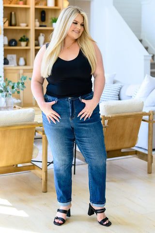 Downtown High Rise Boyfriend Jeans - SwagglyLife Home & Fashion