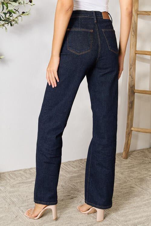 Judy Blue Full Size High Waist Wide Leg Jeans - SwagglyLife Home & Fashion