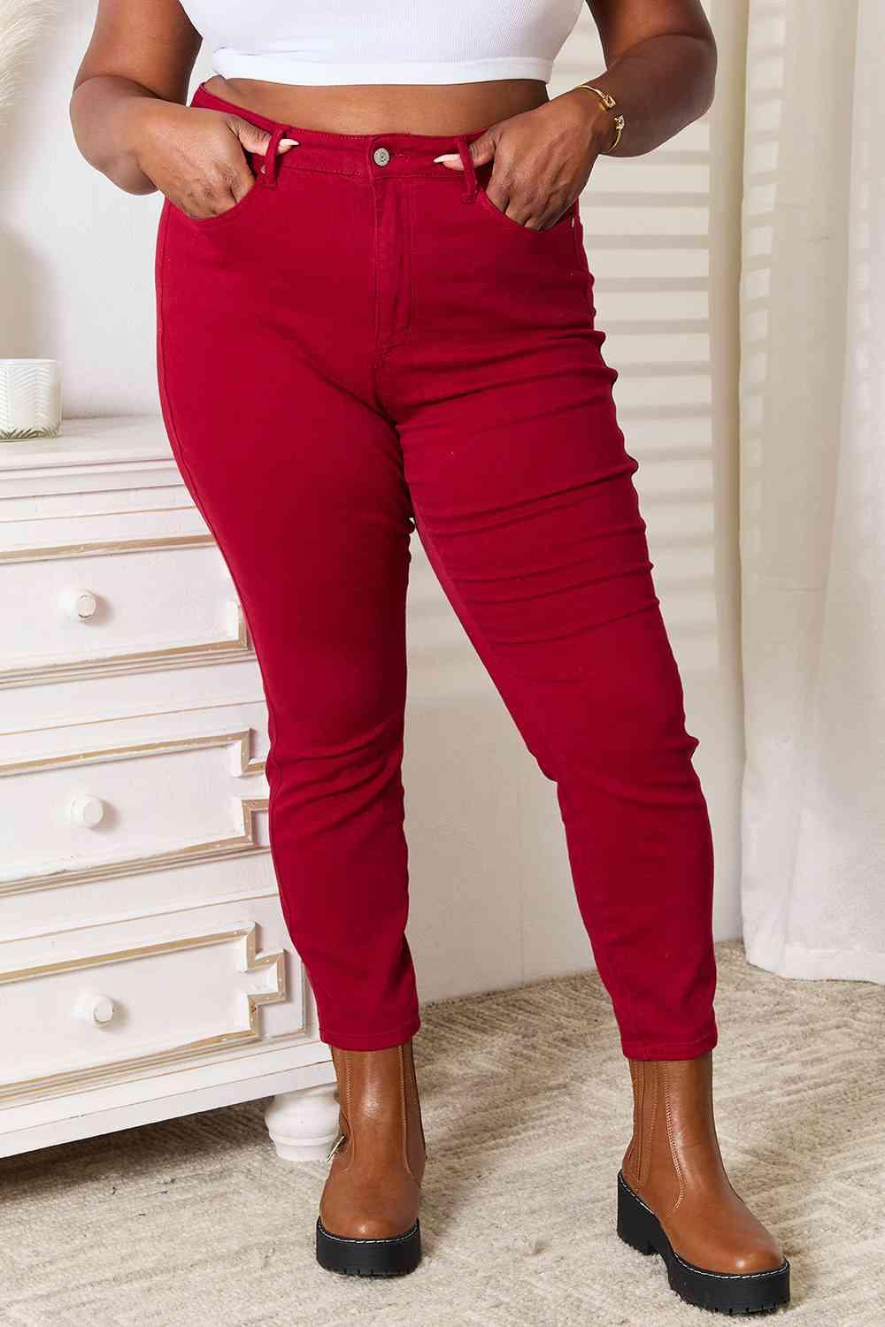 Judy Blue High Waist Tummy Control Skinny Jeans - SwagglyLife Home & Fashion