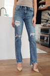Judy Blue O'Hara Destroyed Straight Jeans - SwagglyLife Home & Fashion